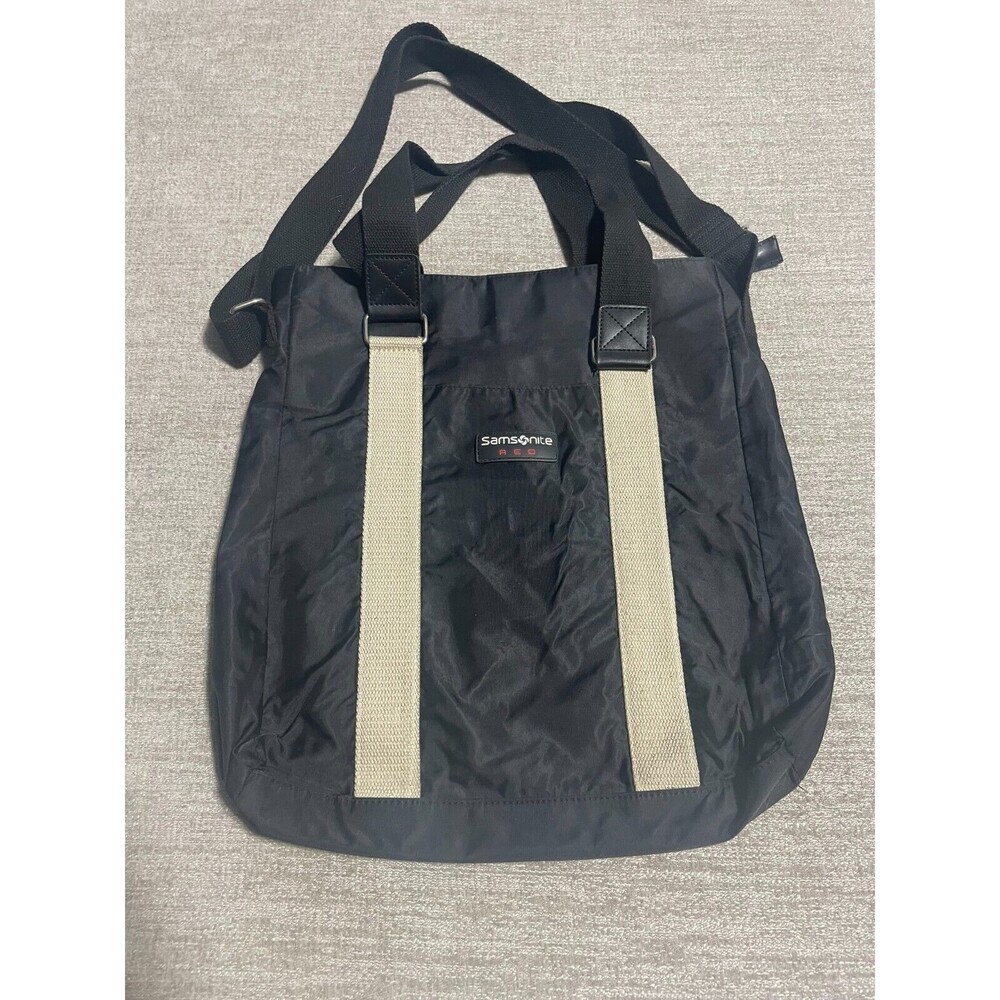 Vintage Samsonite Blacl Tote Messenger Bag Travel Bag
